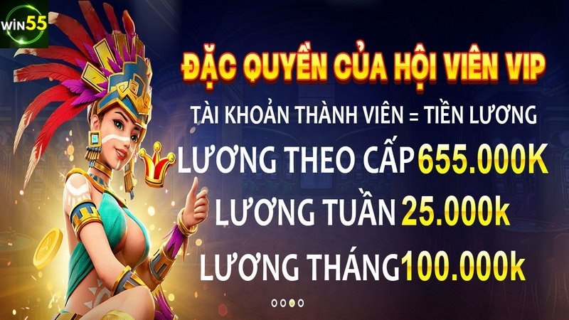 Đăng nhập win55 thường xuyên dễ thăng hạng hội viên để nhận thưởng