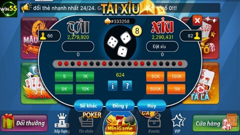 Có nhiều mức đặt cược để bet thủ dự đoán theo khả năng